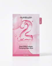 Numbuzin No.2 Rose PDRN Collagen Plumping Sheet Mask