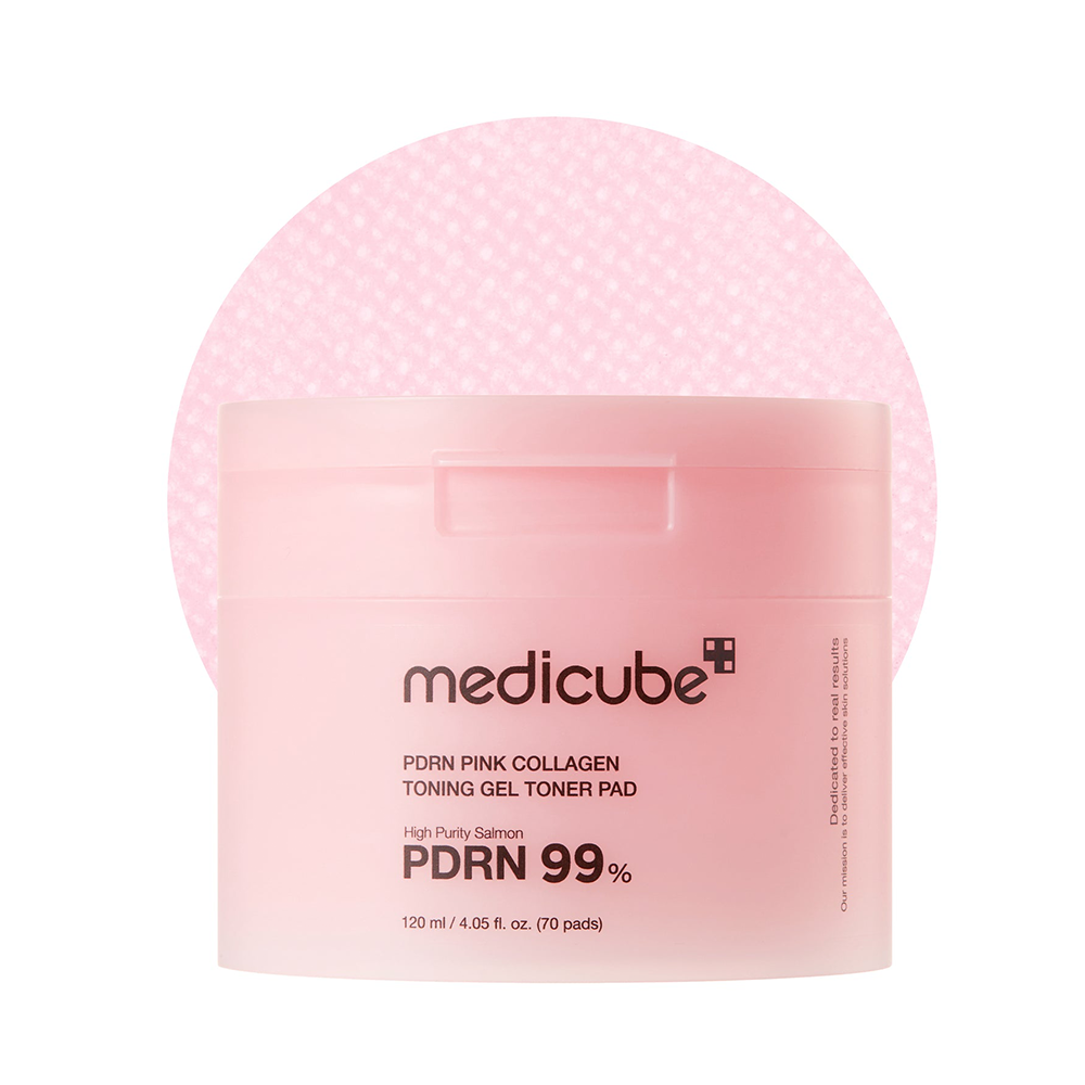 PDRN Pink Collagen Toning Gel Toner Pads